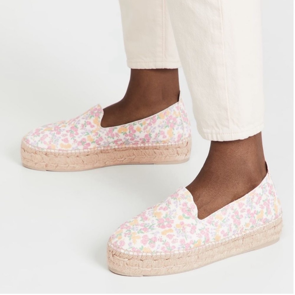 Manebi x LoveShackFancy Platform Espadrilles in Fruity Punch | 39